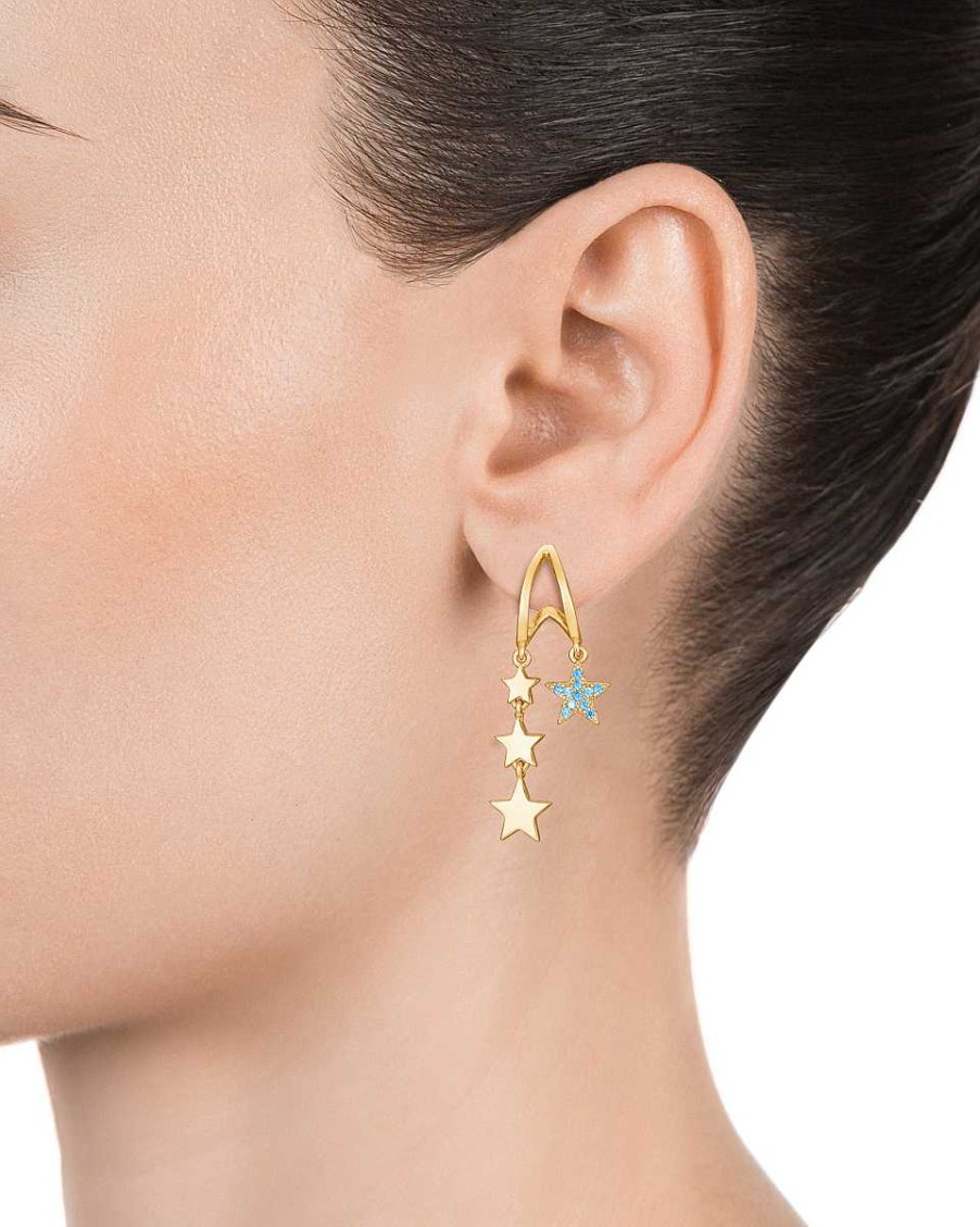 Joyer A Viceroy Jewels | Pendientes Viceroy Jewels Plata Ip Gold-Circonitas