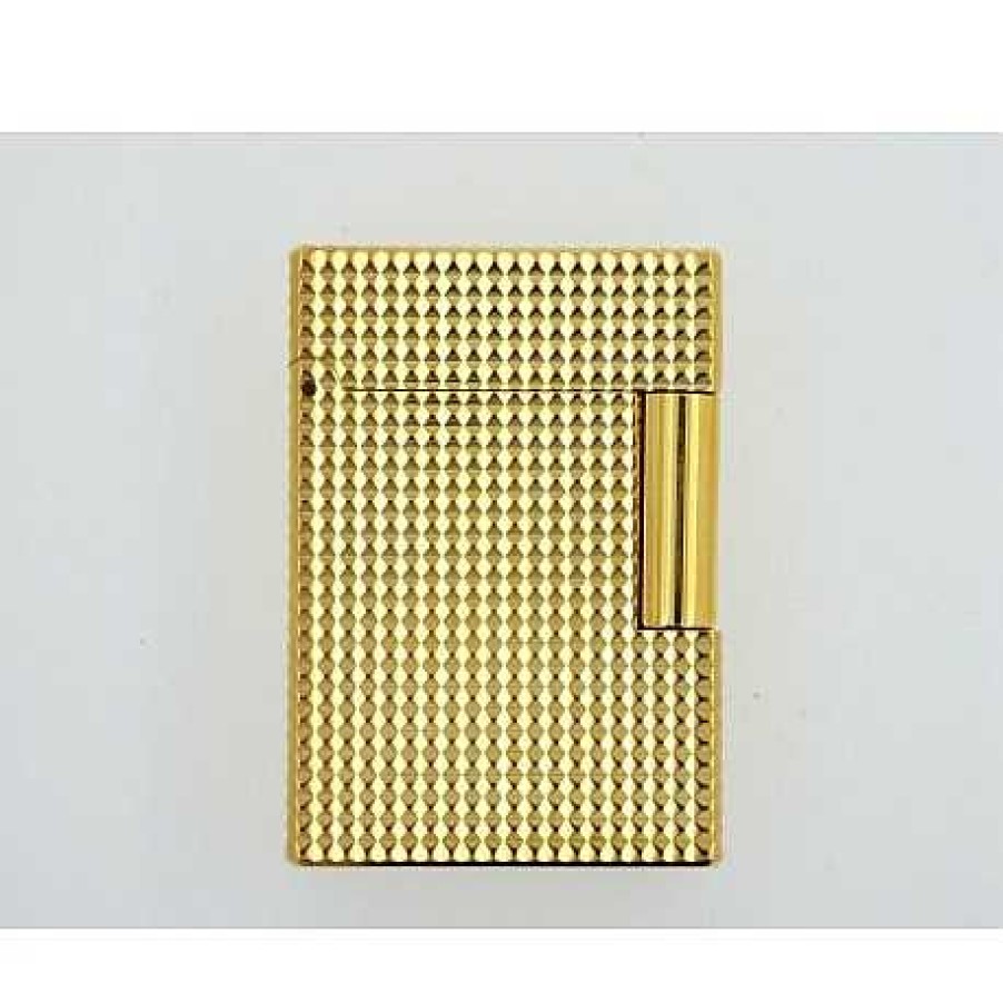 Complementos S.T. Dupont | Encendedor Dupont Linea 1 Pvd Gold Punta Diamante