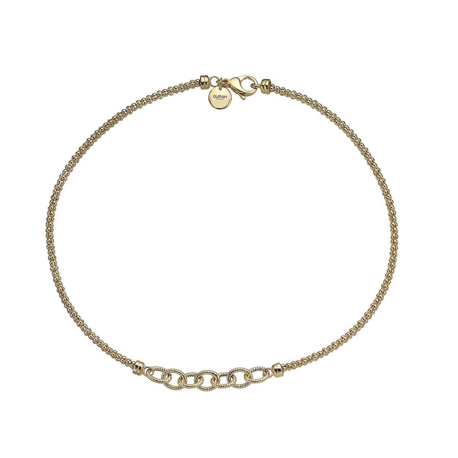 Joyer A Duran Exquse | Collar Duran Excuse Links Plata Ip Gold