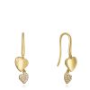 Joyer A Viceroy Jewels | Pendientes Viceroy Jewels Love Plata Ley Ip Gold Y Circonitas