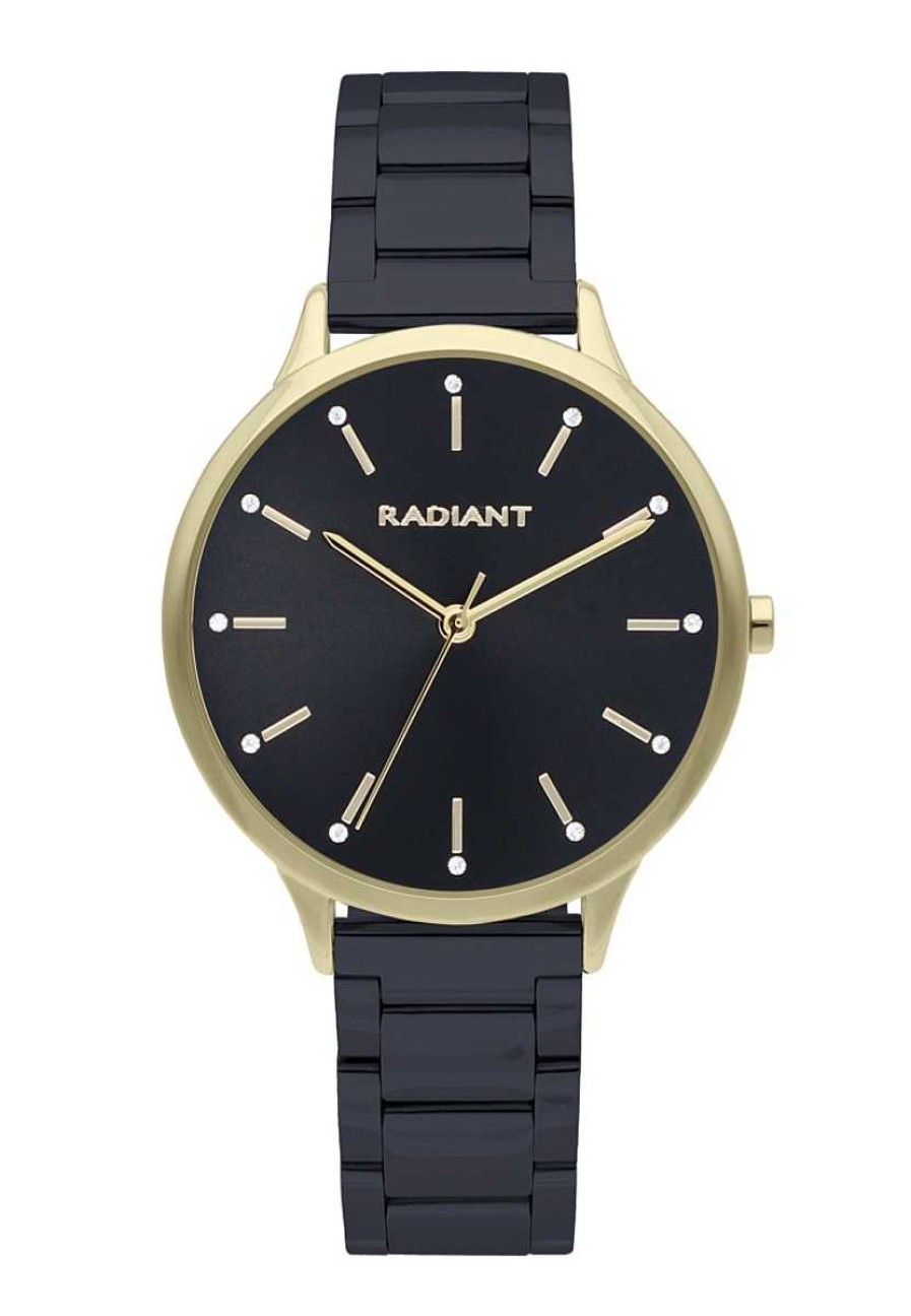 Relojes Radiant | Radiant Addict 38Mm Black Dial Ipblack