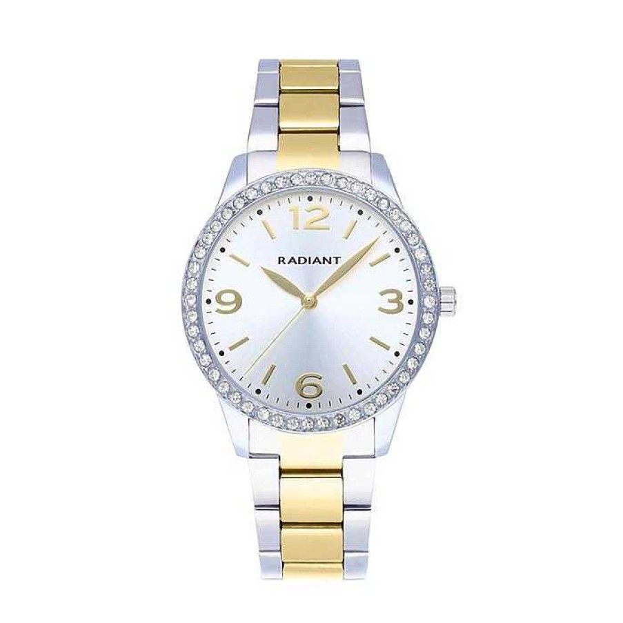 Relojes Radiant | Radiant Feline Bicolor Gold Circonitas