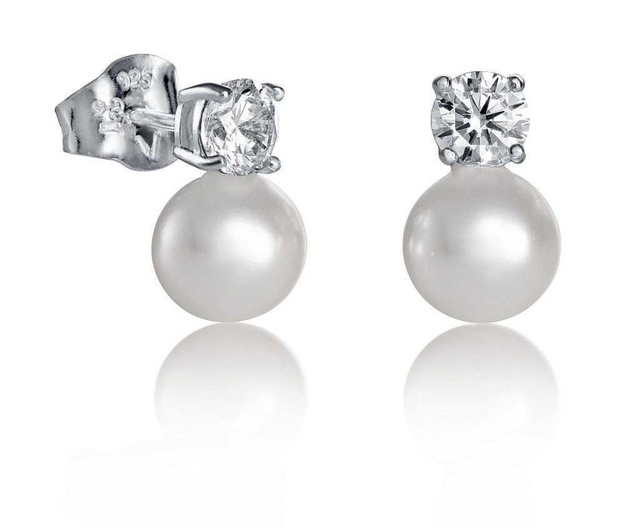 Joyer A Viceroy Jewels | Viceroy Pendientes Plata Circon Perla