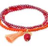 Joyer A Veracruz | Pulsera Zen Coral Plata Ley Cristal Facetado