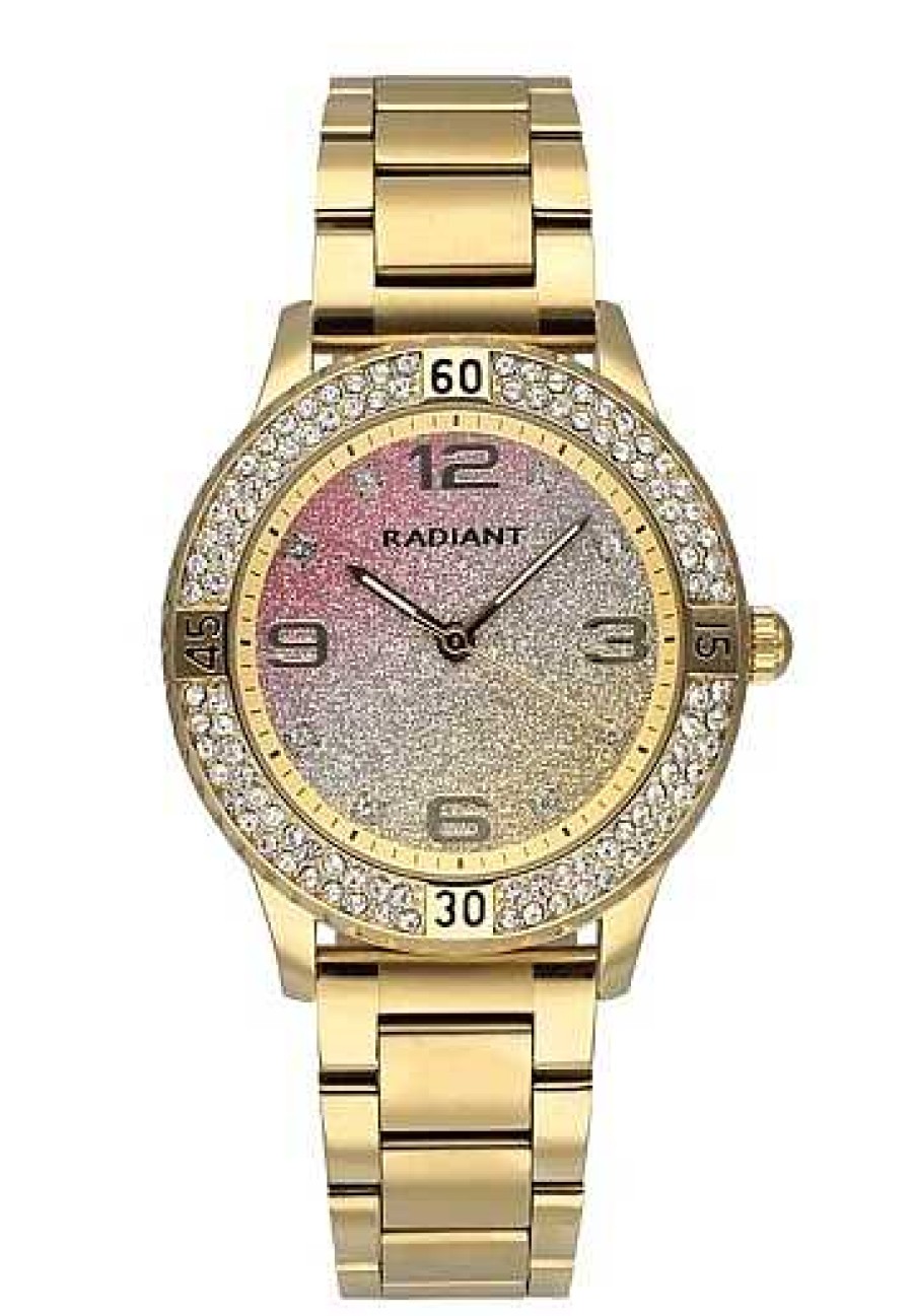 Relojes Radiant | Radiant Frozen Gold/Pink Ipg