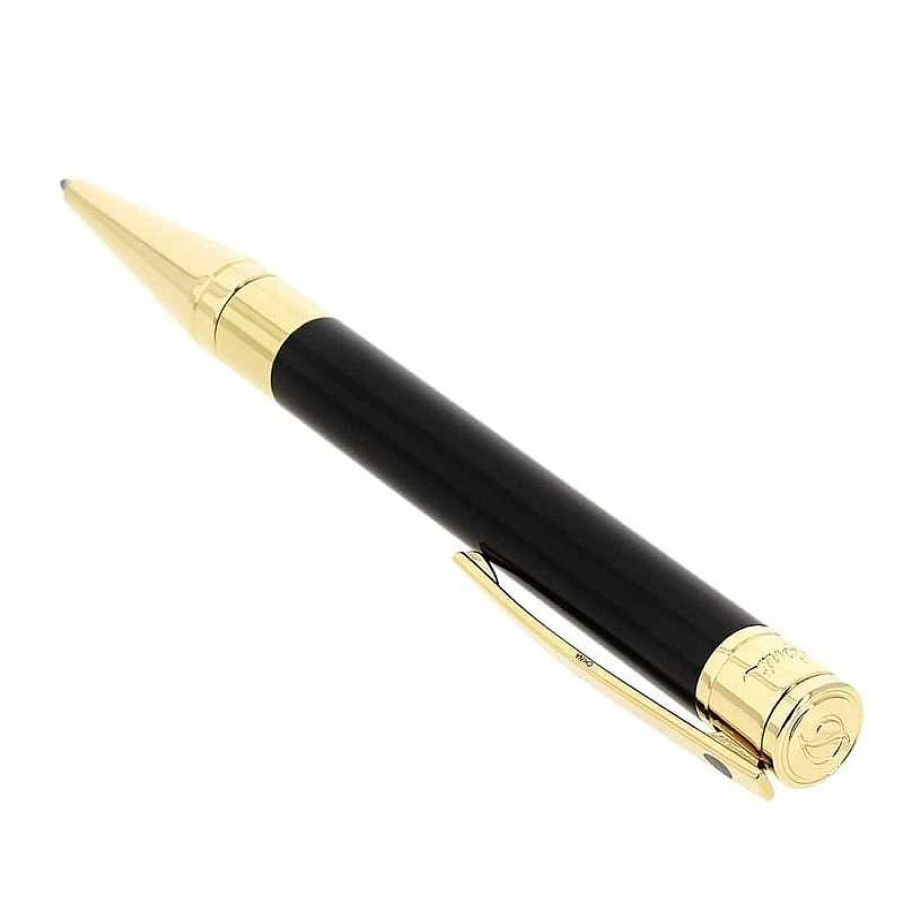 Complementos S.T. Dupont | Dupont Boligrafo Initial Noir-Dore