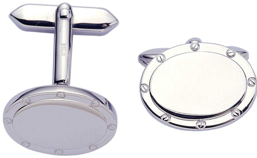 Complementos Duran Exquse | Gemelos Duran Plata Oval Darlington