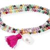 Joyer A Veracruz | Pulsera Zen Multicolor Plata Ley Criatal Facetado