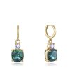 Joyer A Viceroy Jewels | Pendientes Viceroy Jewels Plata De Ley Ip Gold - Cuarzo Verde