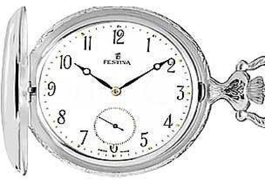 Relojes FESTINA | Festina Bolsillo Plata Ley Mecanico