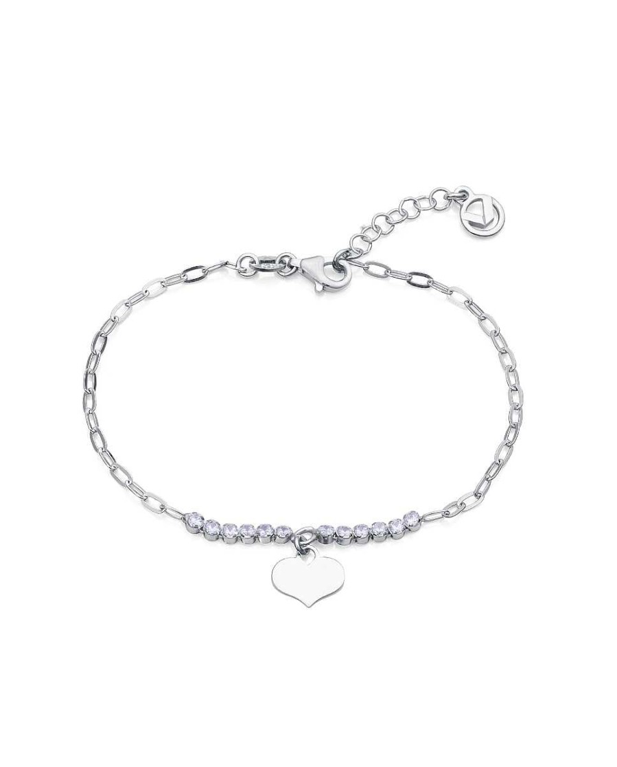 Joyer A Viceroy Jewels | Pulsera Viceroy Jewels Plata De Ley-Corazon