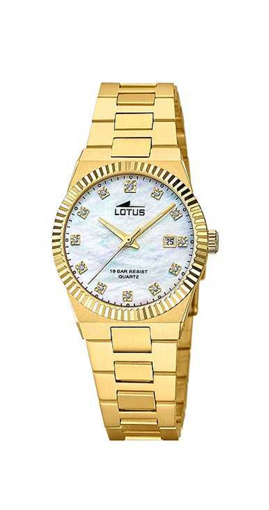 Relojes LOTUS | Lotus Freedom Madreperla Acero Ip Gold