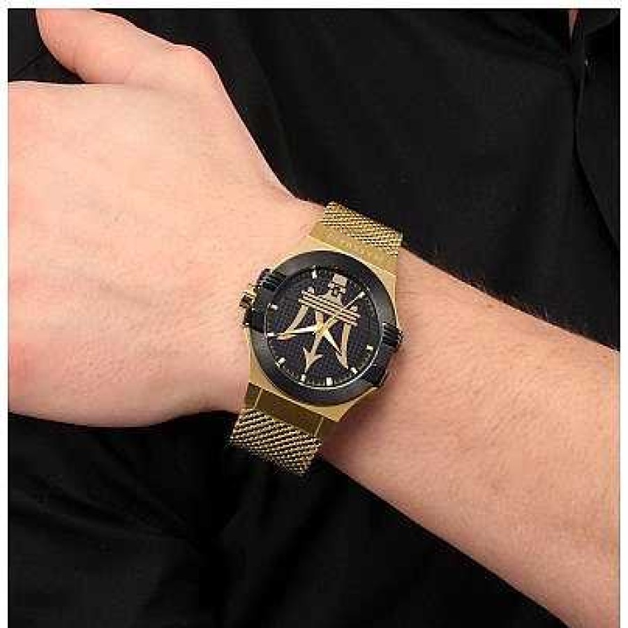 Relojes Maserati | Maserati Potenza Mesh Pvd Gold