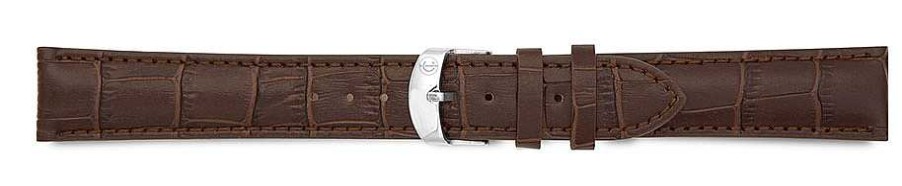 Relojes Veracruz | Correa Xl Grabado Cocodrilo Marron 16Mm