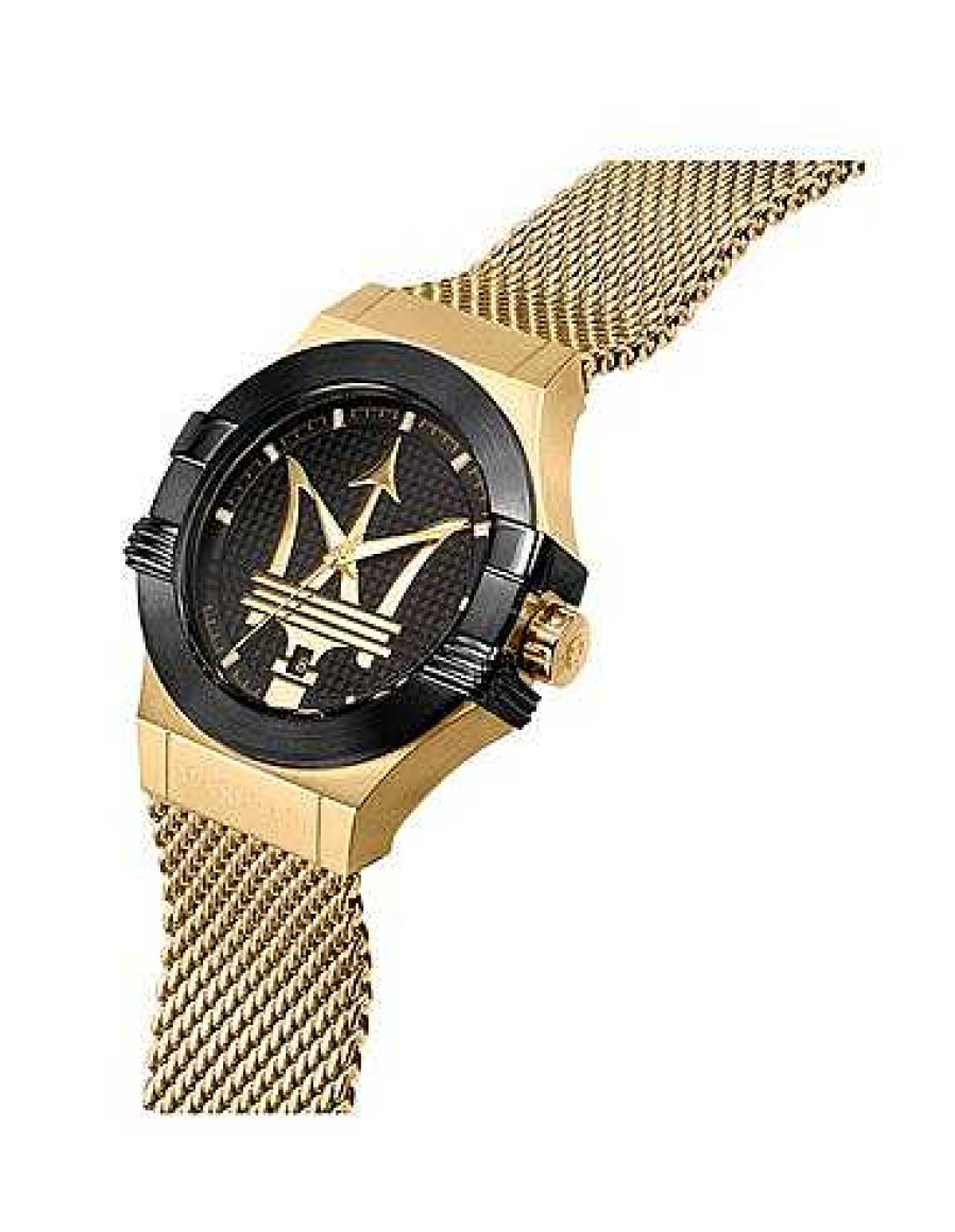 Relojes Maserati | Maserati Potenza Mesh Pvd Gold