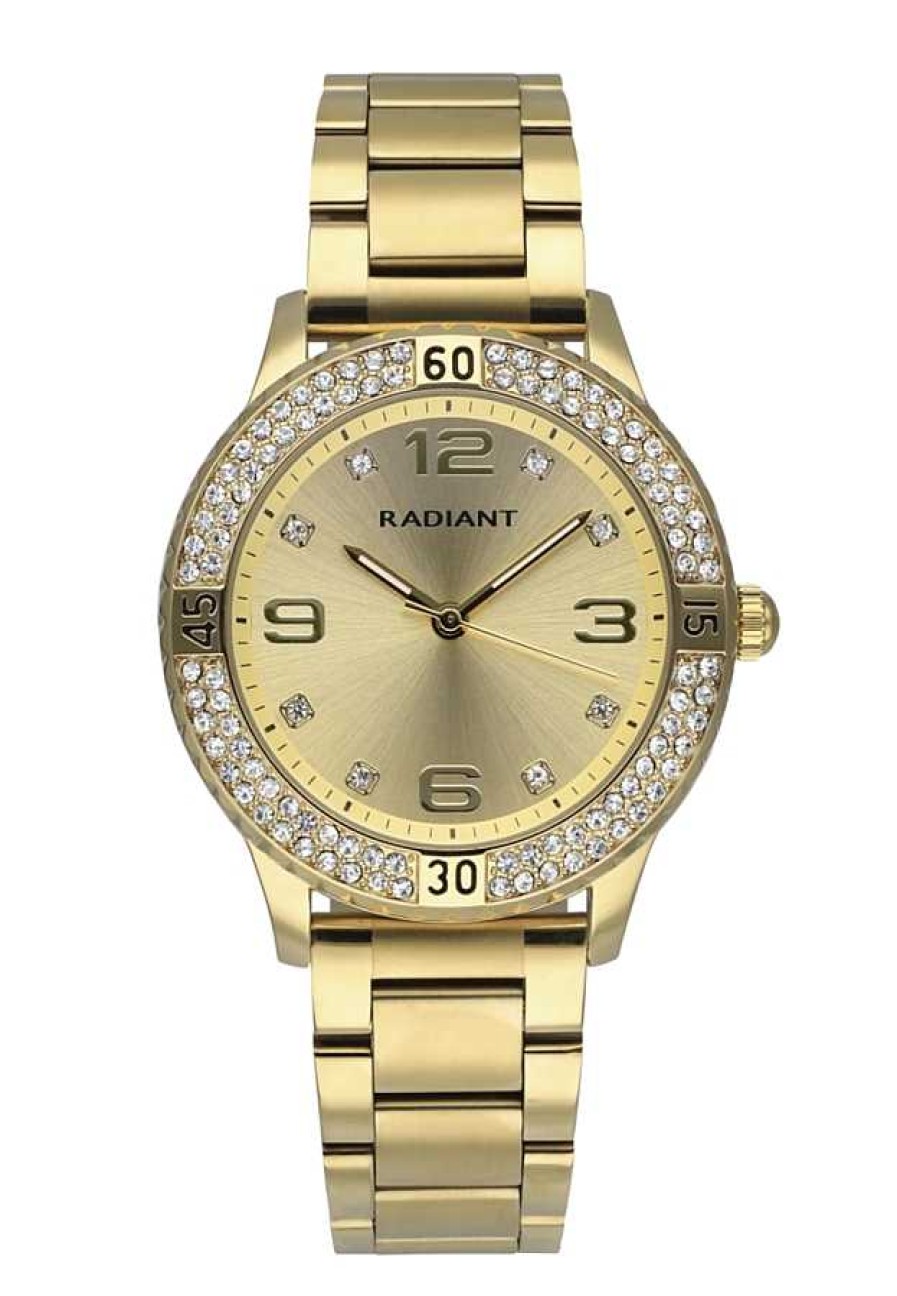 Relojes Radiant | Radiant Frozen 38Mm Gold Dial