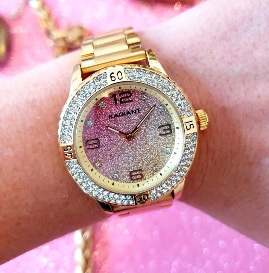 Relojes Radiant | Radiant Frozen Gold/Pink Ipg