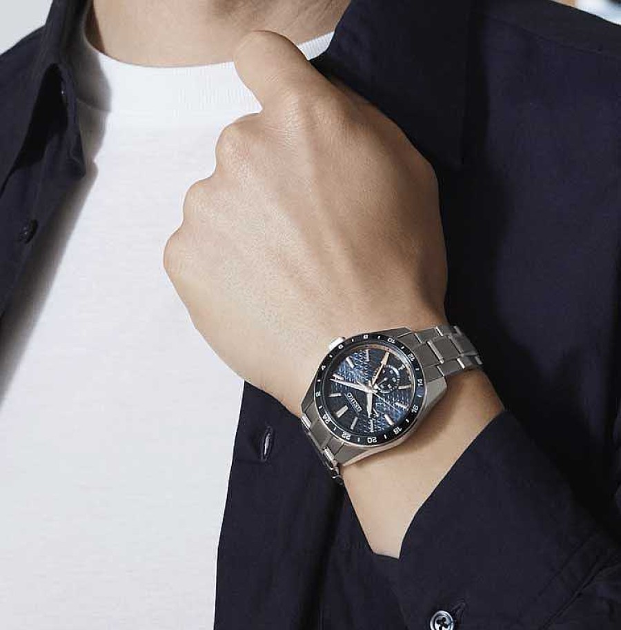 Relojes SEIKO | Seiko Presage Sharp Edged Series Gmt Azul