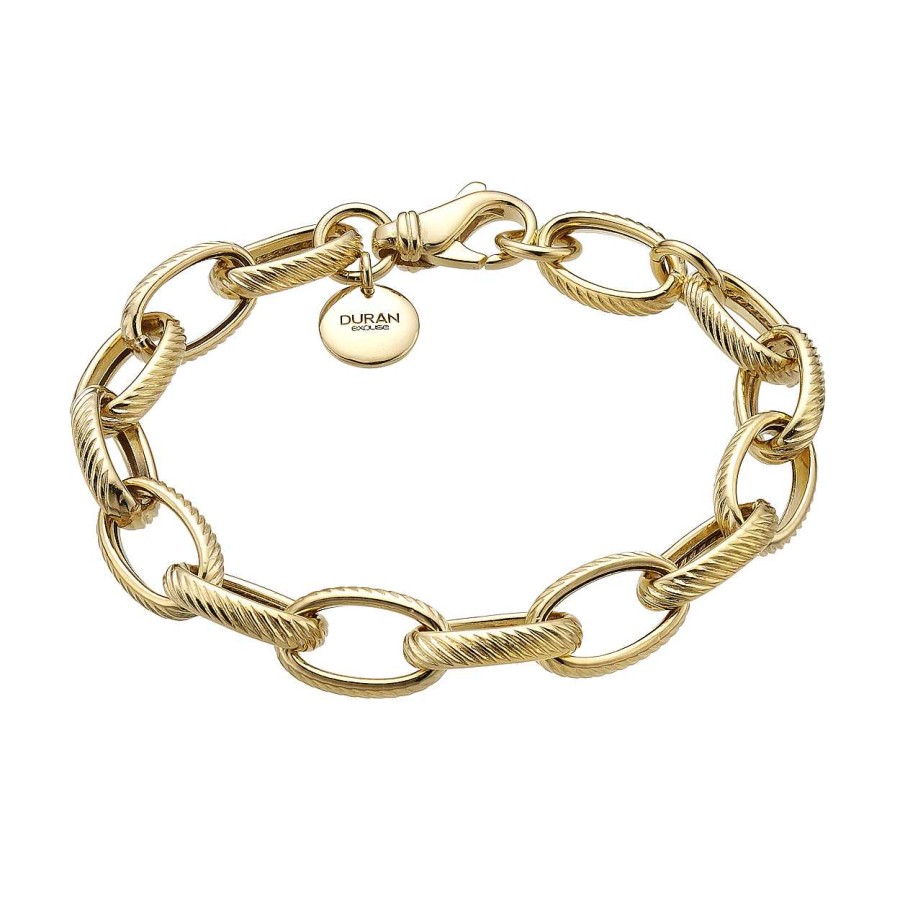 Joyer A Duran Exquse | Pulsera Duran Excuse Links Plata Ip Gold