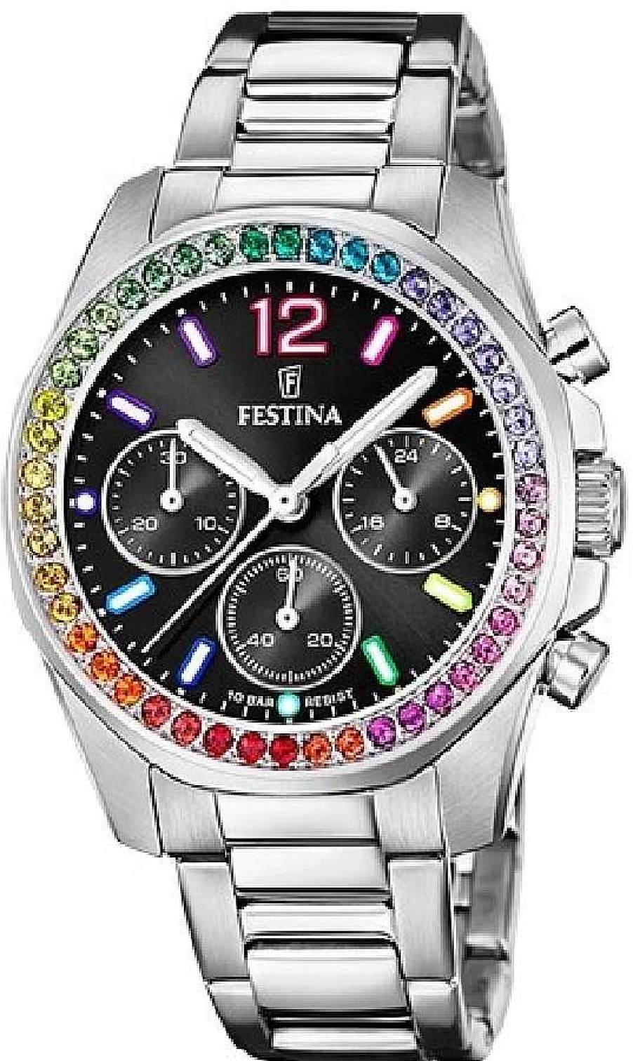 Relojes FESTINA | Festina Rainbow Cronometro Acero