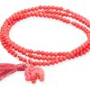 Joyer A Veracruz | Pulsera Zen Coral Plata Ley Cristal Facetado