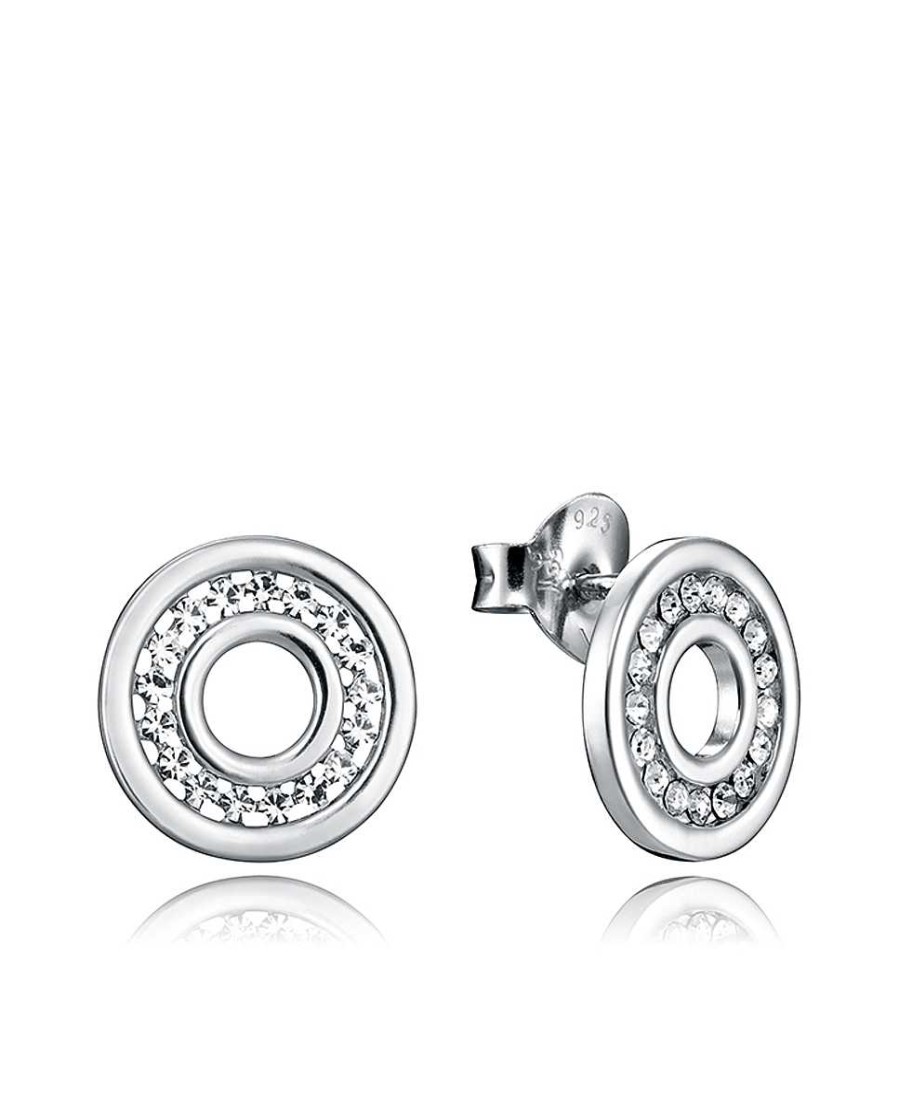 Joyer A Viceroy Jewels | Viceroy Pendientes Plata Disco Y Circonitas