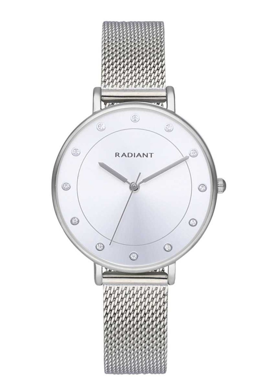 Relojes Radiant | Radiant Box 36Mm Silver Dial Ips Mesh + Correa Regalo